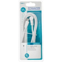IEC-Anschlusskabel weiß 75 dB 1,5 m