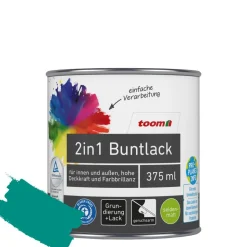 2in1 Buntlack 'Südseetraum' petrolfarben seidenmatt 375 ml