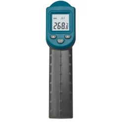 Infrarot-Thermometer 'Ray' Kunststoff türkis 3,9 x 11 x 14,4 cm
