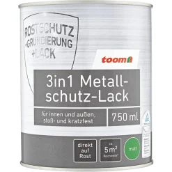 3in1 Metallschutzlack weiß matt 750 ml