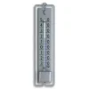 Innen- oder Außenthermometer 'Novelli Design' Metall silbern 4,8 x 1,6 x 19,5 cm