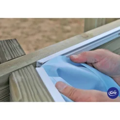 Innenfolie für Pool 'Vanille 2' blau Ø 343 x 116 cm