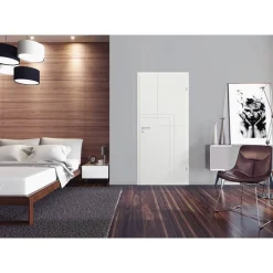 Innentür 'Modern M2 RS' weiß 198,5 x 73,5 cm, Rechtsanschlag