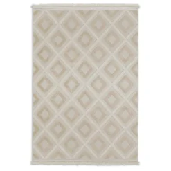 In-& Outdoor-Teppich 'Summer' beige Quadrate 80 x 150 cm