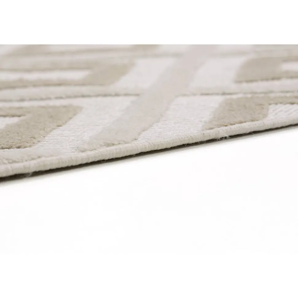 In-& Outdoor-Teppich 'Summer' beige Quadrate 133 x 190 cm