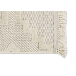 In-& Outdoor-Teppich 'Summer' creme Quadrate 133 x 190 cm