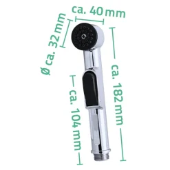 Jet-Duschkopf 'Stanta Cruz' mit Schalter chrom Ø 32 mm