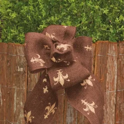 Juteband 'Lilie' braun/gold 6 x 300 cm