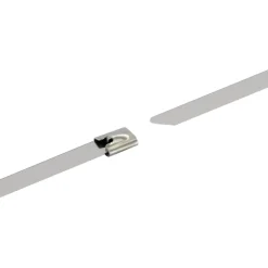 Kabelbinder-Set Edelstahl silbern 25 cm 10 Stück