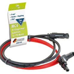 Kabel-Set für Solarpanel 'MC4' 4 mm² Länge 1 m