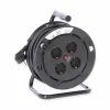 Kabeltrommel 4-fach schwarz 25 m