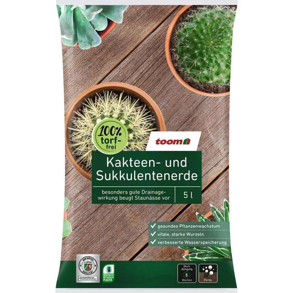 Kakteen- und Sukkulentenerde torffrei 5 l