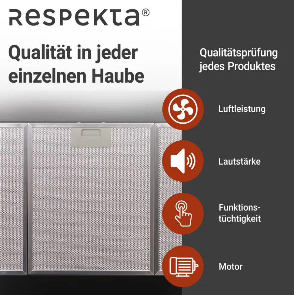 Kaminhaube 'CH22055-90S' Metall 90 cm