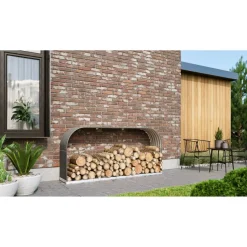 Kaminholzregal 'Ardor 401' granit 210 x 100 x 41 cm