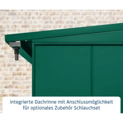Kaminholzregal 'Elegant Typ 1' moosgrün 102,5 x 122,7 x 198 cm
