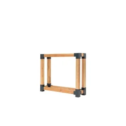 Kaminholzregal 'Michel L' naturfarben 138 x 120 x 40 cm
