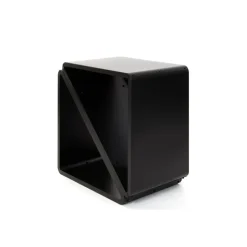 Kaminholzregal schwarz Stahl 57 x 36 x 56 cm