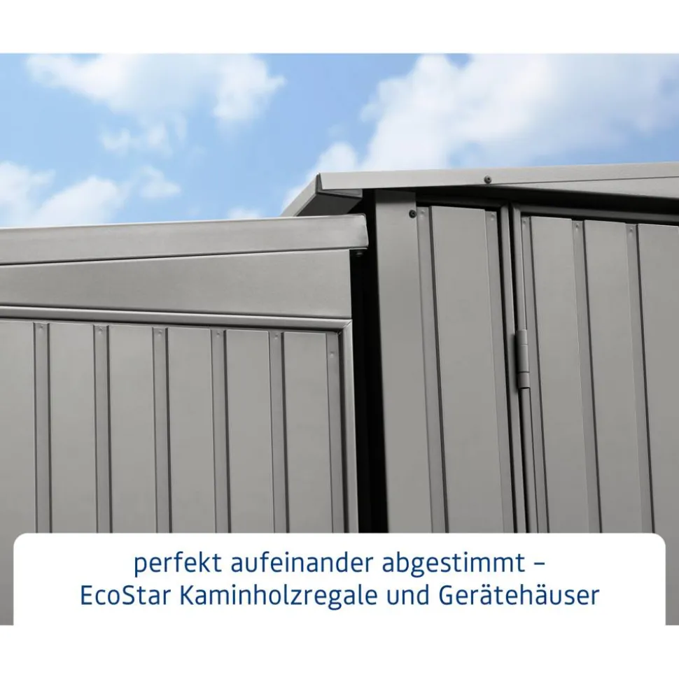 Kaminholzregal 'Trend Typ 2' grau 181,4 x 198 x 102,5 cm