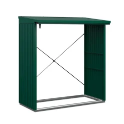 Kaminholzregal 'Trend Typ 2' moosgrün 181,4 x 198 x 102,5 cm