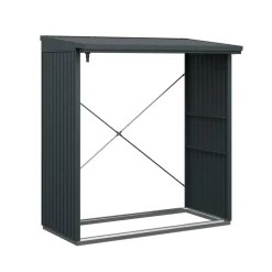 Kaminholzregal 'Trend Typ 2' anthrazitgrau 181,4 x 198 x 102,5 cm
