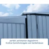 Kaminholzregal 'Trend Typ 2' taubenblau 181,4 x 198 x 102,5 cm