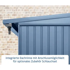 Kaminholzregal 'Trend Typ 2' taubenblau 181,4 x 198 x 102,5 cm