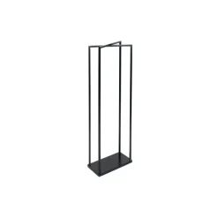 Kaminholzregal 'Xavier' schwarz 40 x 120 x 20 cm