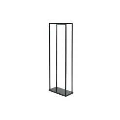 Kaminholzregal 'Xavier' schwarz 40 x 120 x 20 cm