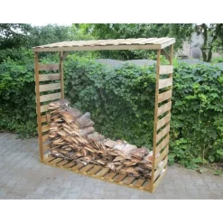 Kaminholzregal braun 178 x 180 x 65 cm