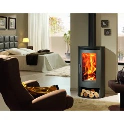 Kaminofen 'Delta' schwarz/metallic 8 kW