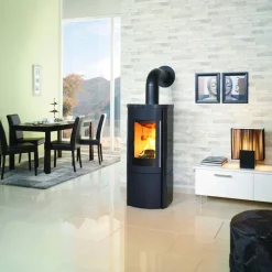 Kaminofen 'Lova ECOplus RUA' Kacheln/Spezialkeramik schwarz 6 kW