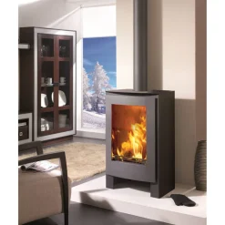 Kaminofen 'Nevada' schwarz/metallic 7,9 kW