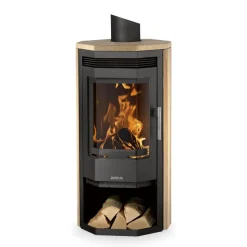 Kaminofen 'Usedom 5' Stahl/Sandstein 5 kW