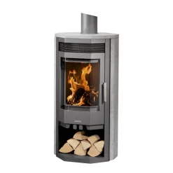 Kaminofen 'Usedom 7' Stahl/Speckstein 7 kW