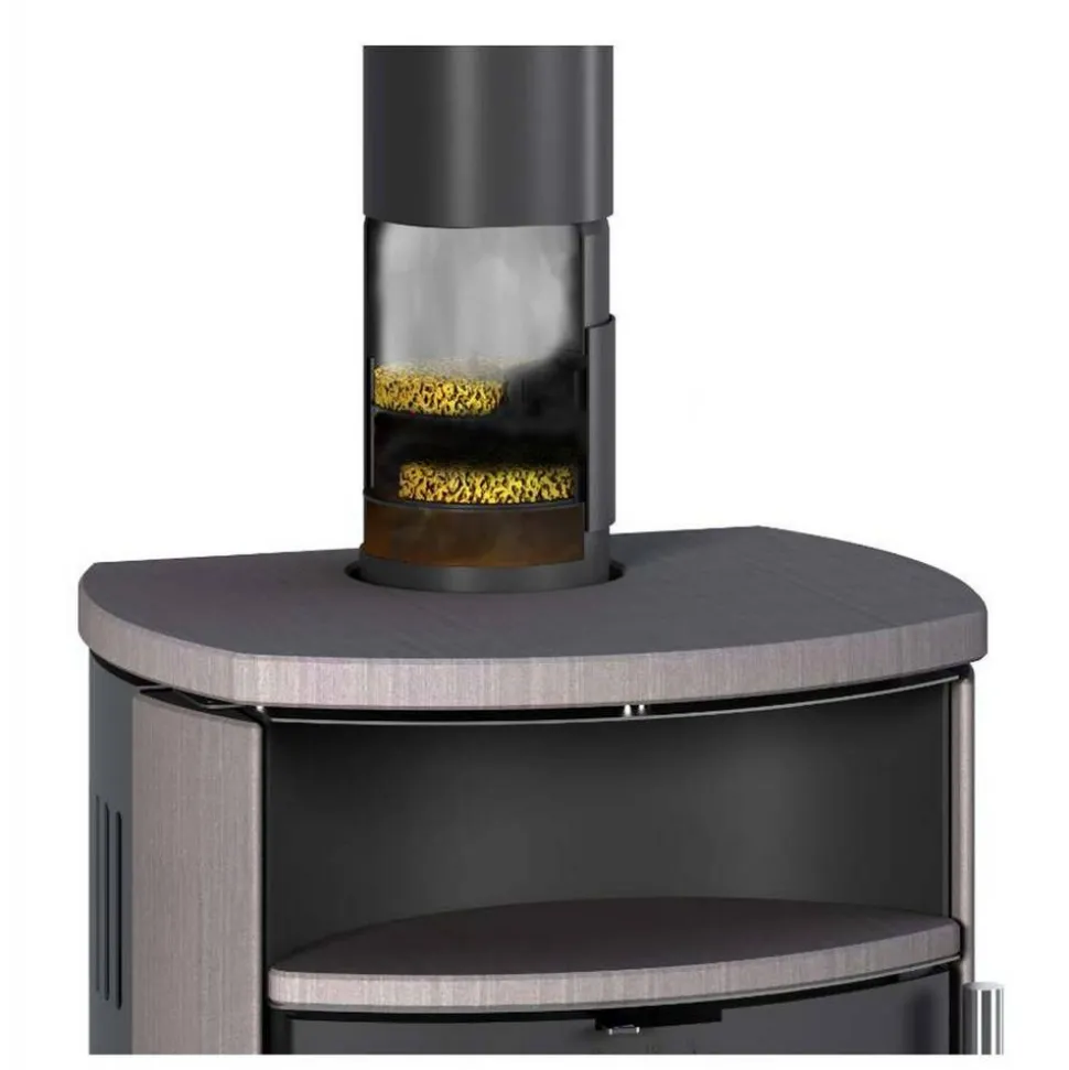 Kaminofenfilter 'Sauberling' grau