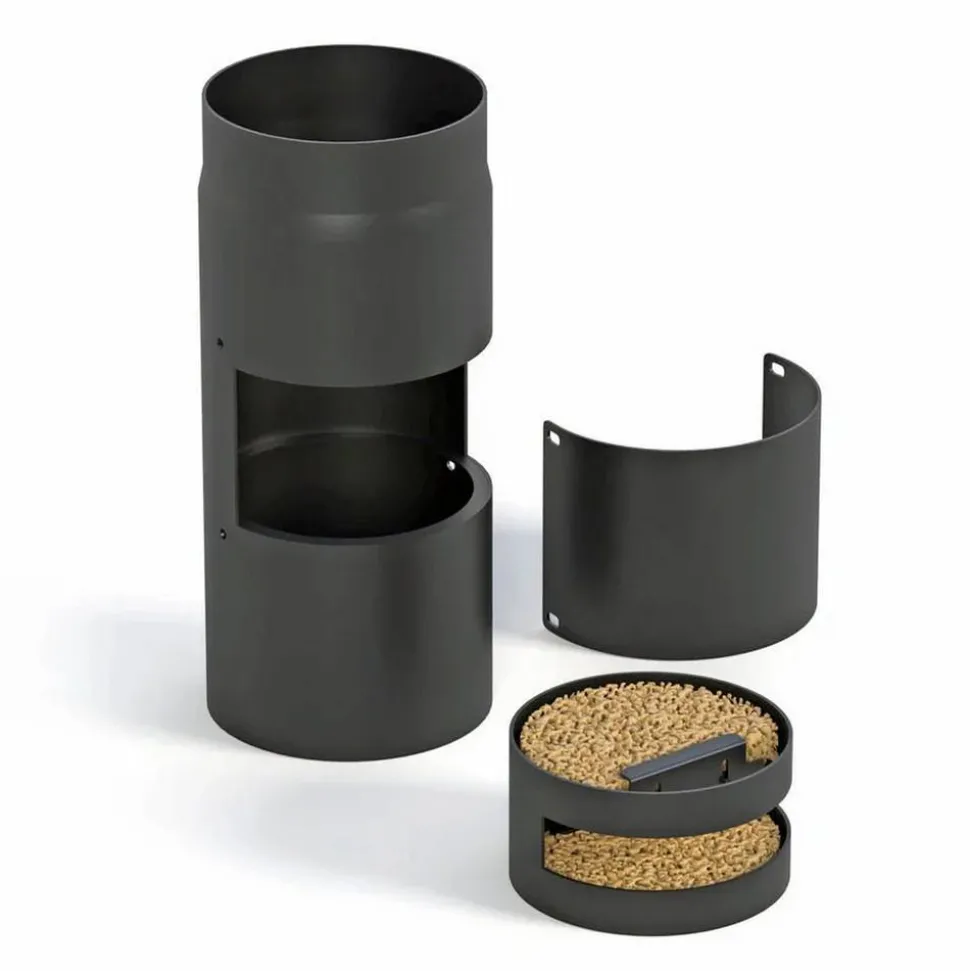 Kaminofenfilter 'Sauberling' grau
