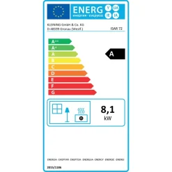 Küchenherd 'Isar 72' schwarz 8,1 kW
