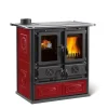 Küchenherd 'Rosetta' Kacheln bordeaux 7,2 kW