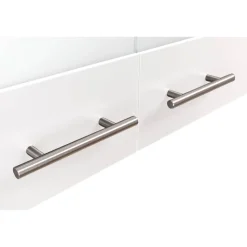 Küchenmöbel-Set 'Merle 1' weiß/eichefarben mit Spüle 100 cm