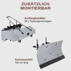 Kehrmaschine 'SC2200PE' inkl.Schneeschild, Sammelbehälter