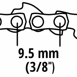 Kettensäge-Ersatzkette 35 cm 1,3 53T 3/8
