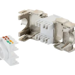 Keystone 'CAT 6A' silber werkzeuglos
