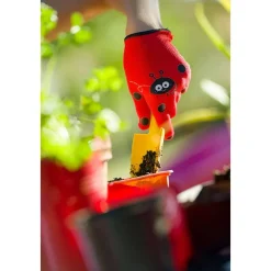 Kinder-Garten-und Freizeithandschuh 'Anabel der Marienkäfer' rot 5-6 Jahre