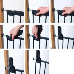 Kindersicherheitsgitter 'Lars' anthrazit 74,4 - 113 cm
