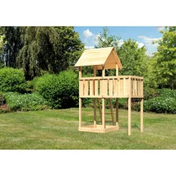 Kinderspielturm 'Lotti' Satteldach, Anbau, 214 x 107 x 291 cm