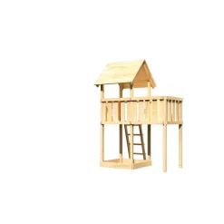 Kinderspielturm 'Lotti' Satteldach, Anbau, 214 x 107 x 291 cm