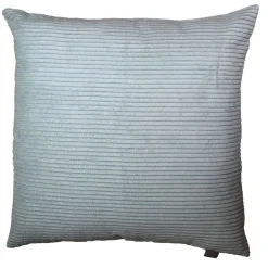 Kissen 'Cord aqua' hellblau 65 x 65 cm