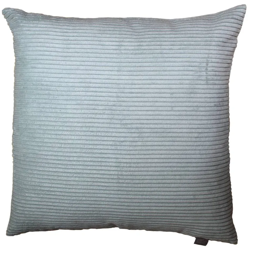 Kissen 'Cord aqua' hellblau 65 x 65 cm