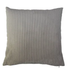 Kissen 'Cord' grau 45 x 45 cm