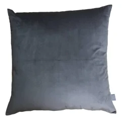 Kissen 'Samt' dunkelgrau 65 x 65 cm